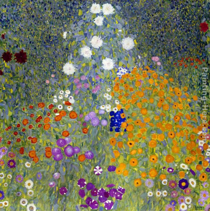 Flower Garden, 1905-07 painting - Gustav Klimt Flower Garden, 1905-07 art painting